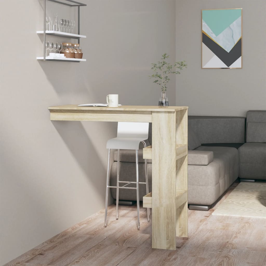 Væg barbord Sonoma eg 102x45x103,5 cm træmateriale