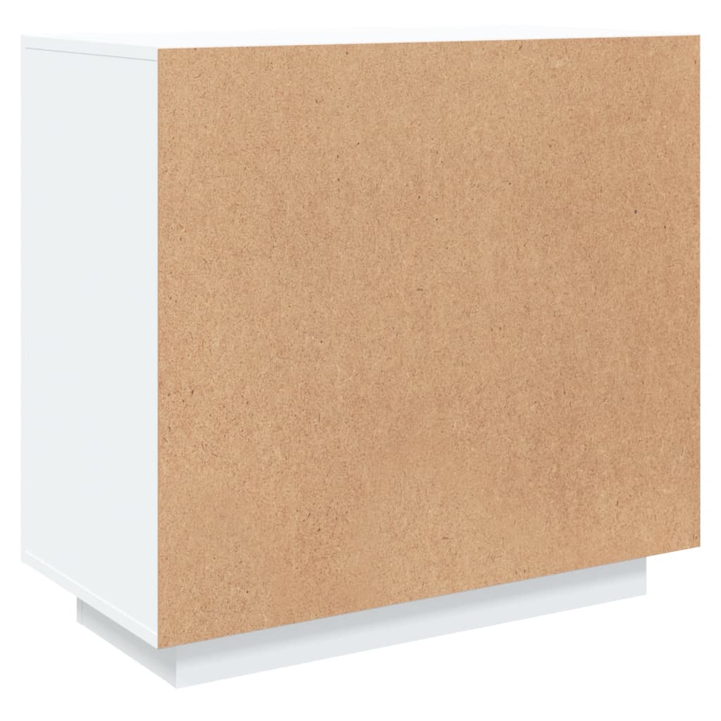 Skænk Hvid 80x40x75 cm Træ Materiale