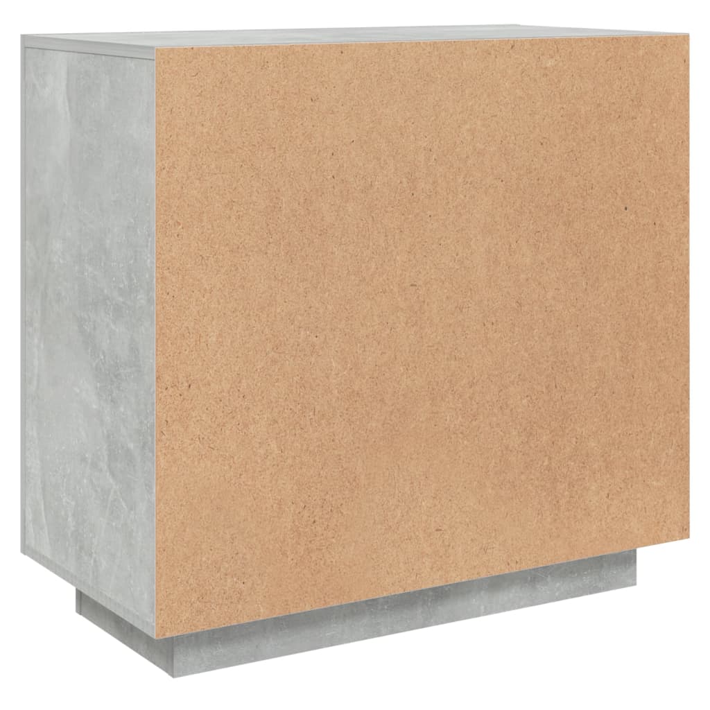 Skænk Beton Grå 80x40x75 cm Træmateriale