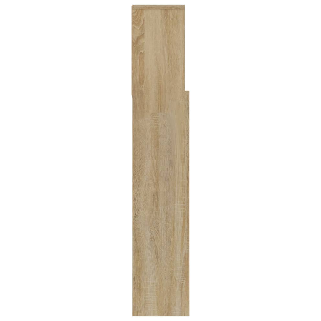 Sengegavl med hylder Sonoma eg 180x19x103,5 cm
