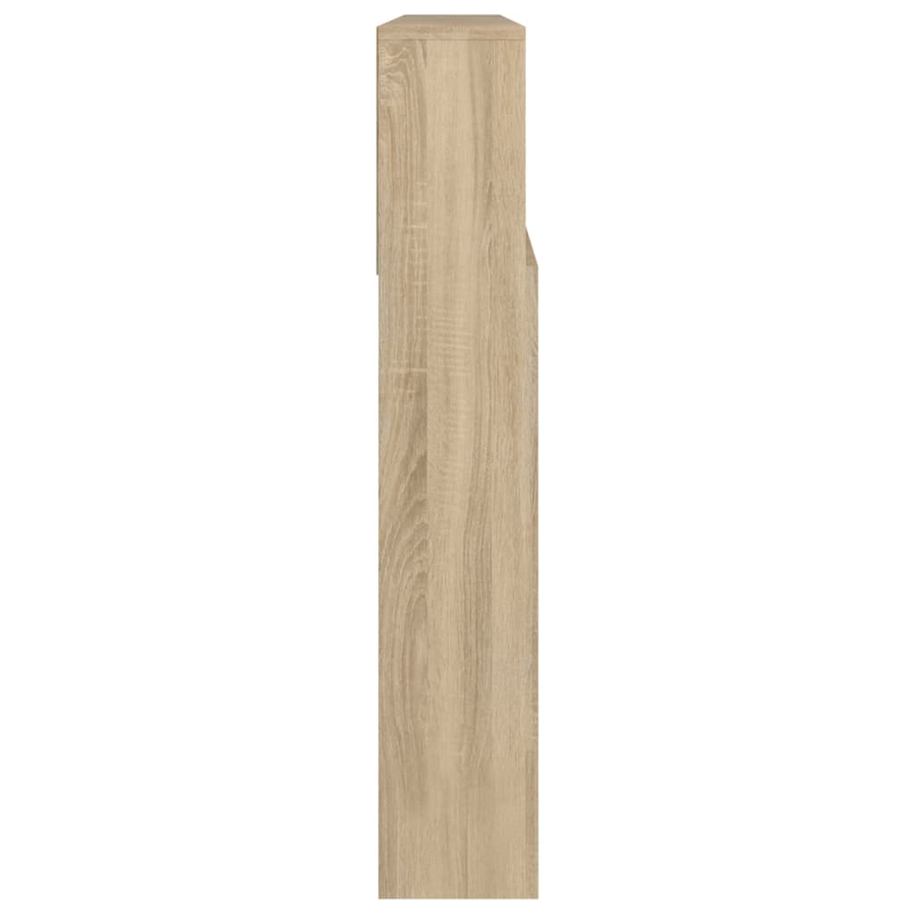 Sengegavl med hylder Sonoma eg 220x19x103,5 cm