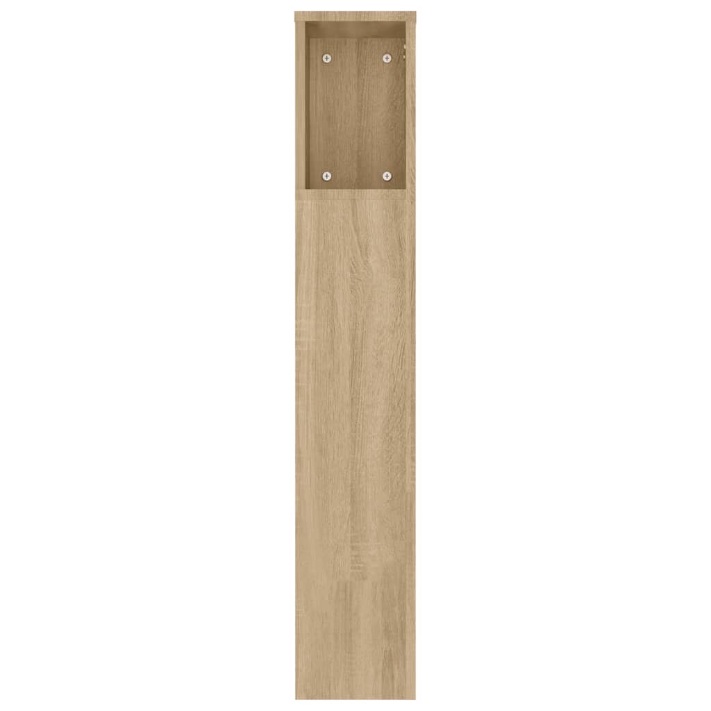 Sengegavl med hylder Sonoma eg 180x18,5x104,5 cm