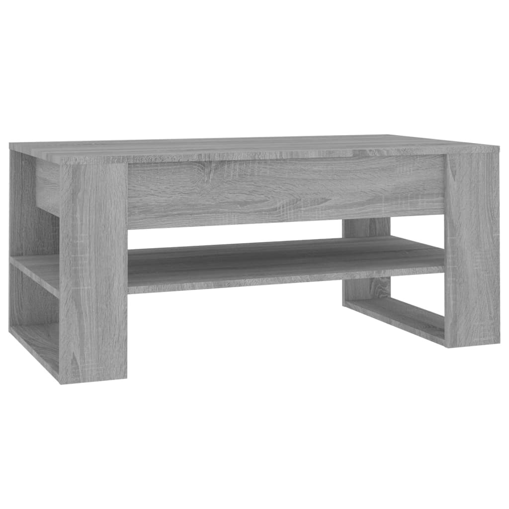 Sofabord Grå Sonoma 102x55x45 cm Træmateriale