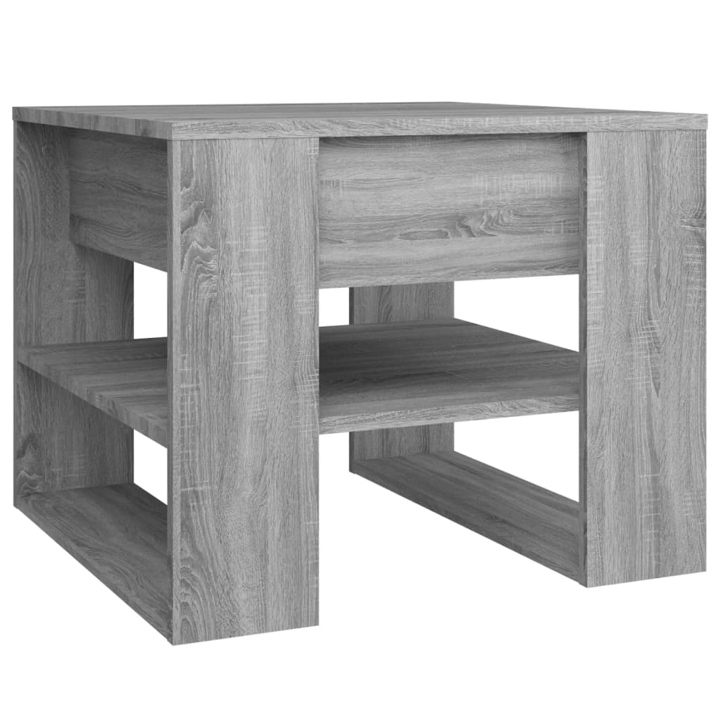 Sofabord gråt Sonoma 55,5x55x45 cm træmateriale