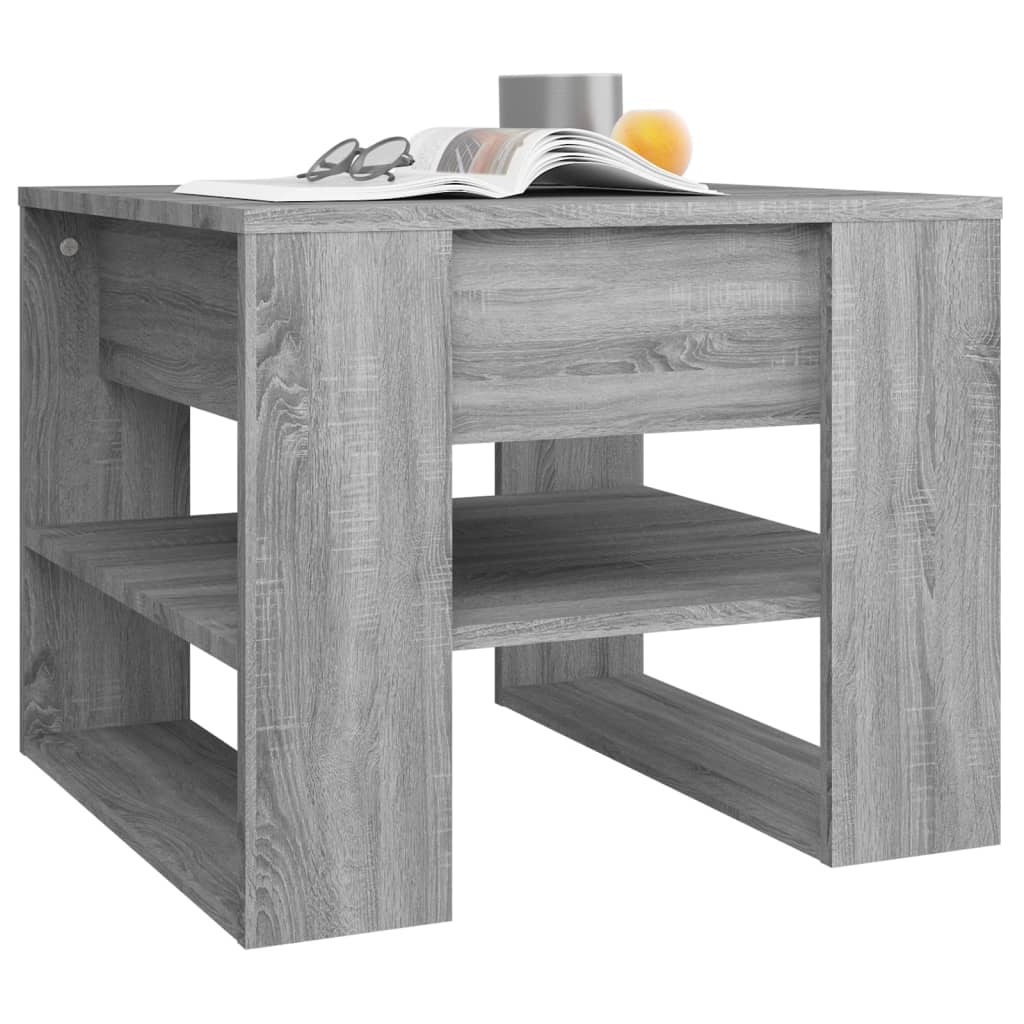 Sofabord gråt Sonoma 55,5x55x45 cm træmateriale