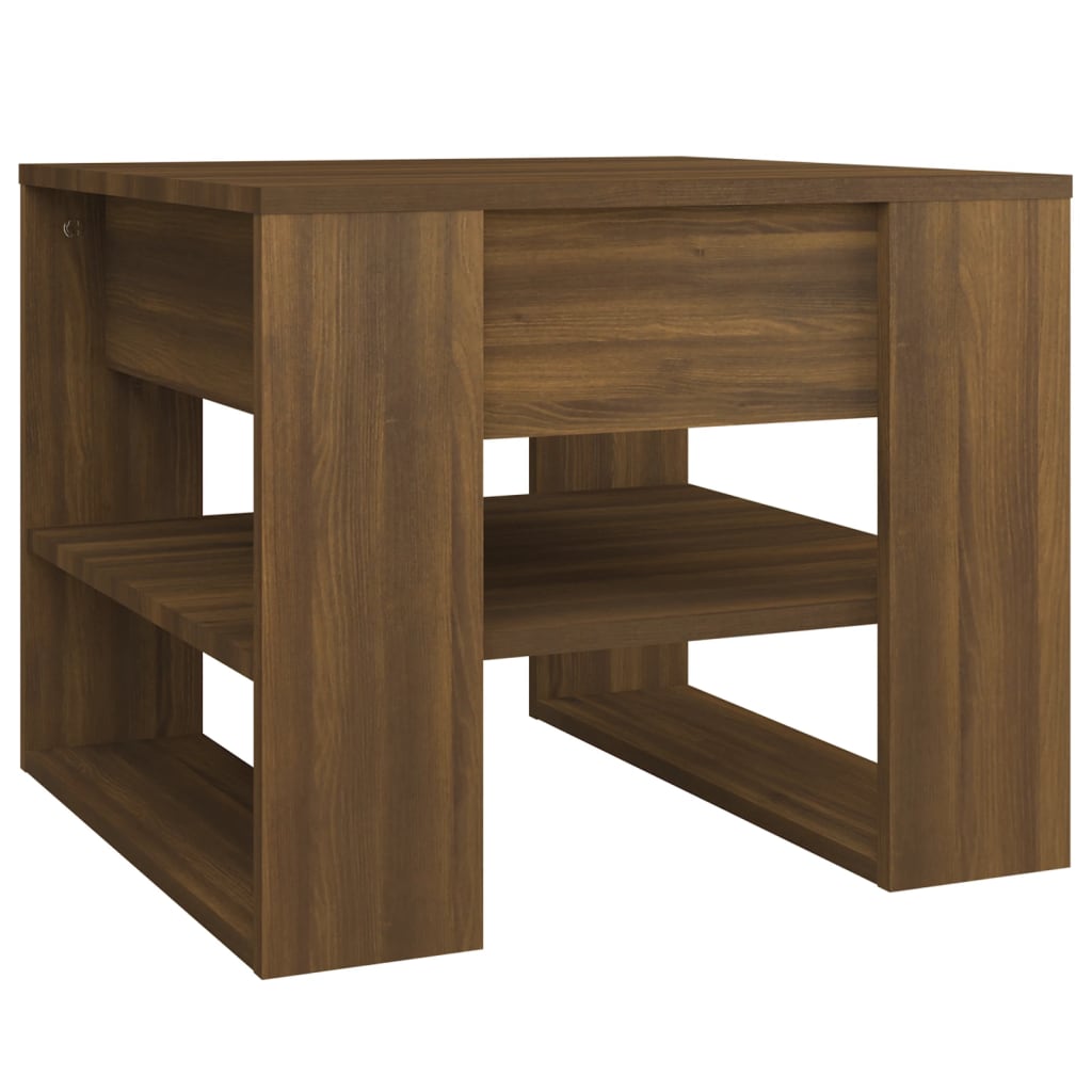 Sofabord brunt eg look 55,5x55x45 cm træmateriale