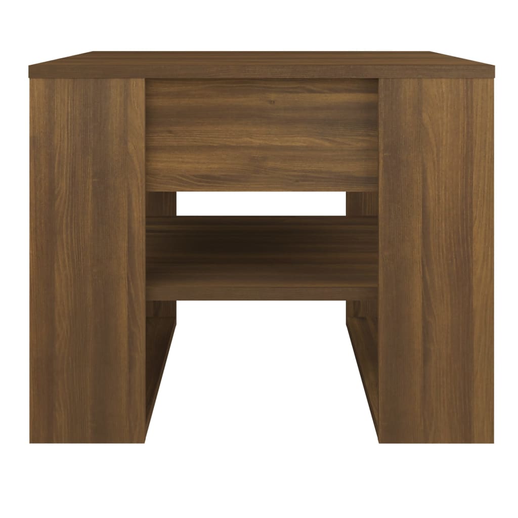 Sofabord brunt eg look 55,5x55x45 cm træmateriale