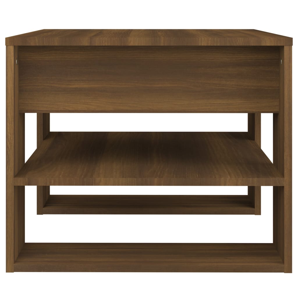 Sofabord brunt eg look 55,5x55x45 cm træmateriale