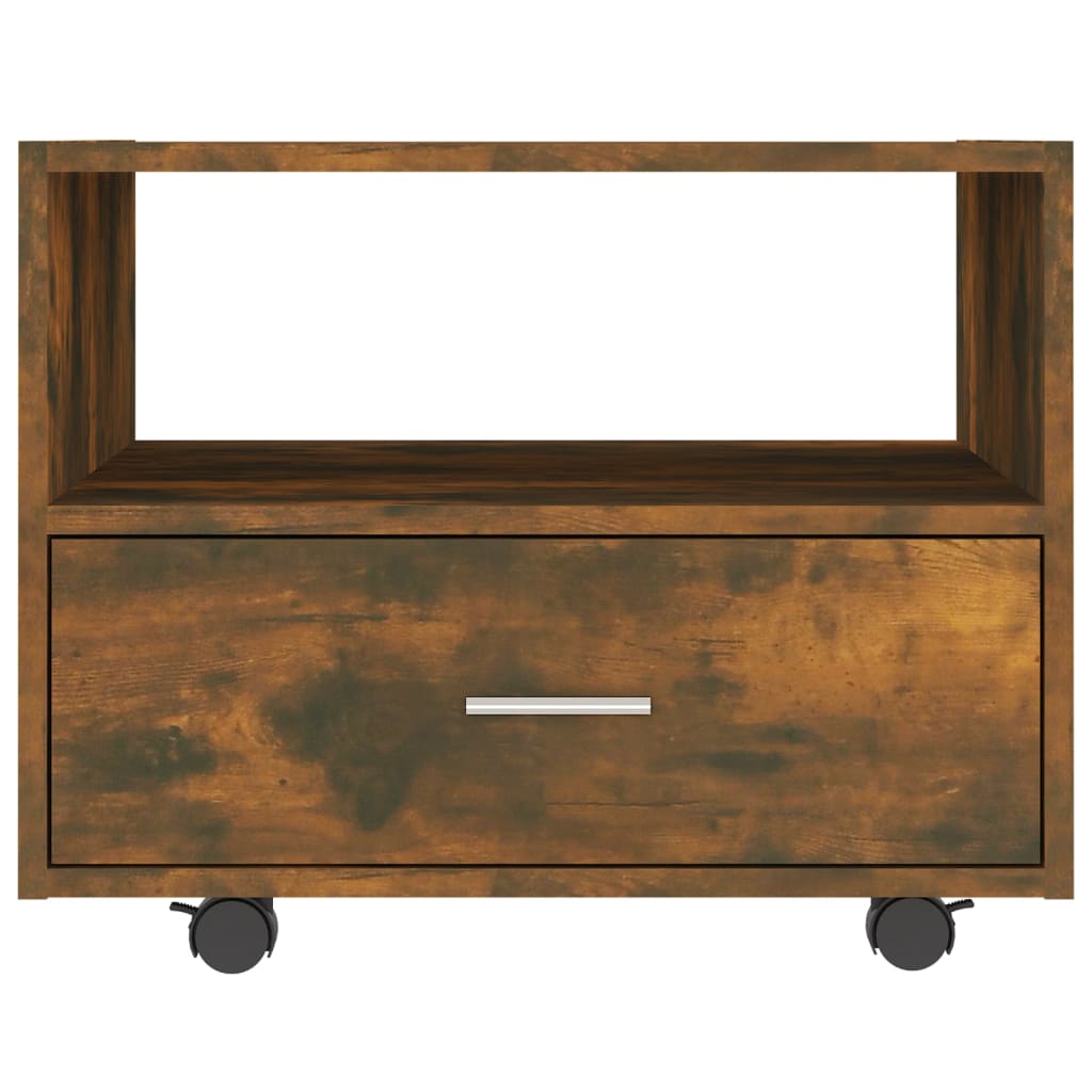 Sofabord røget eg 55x55x40 cm træmateriale