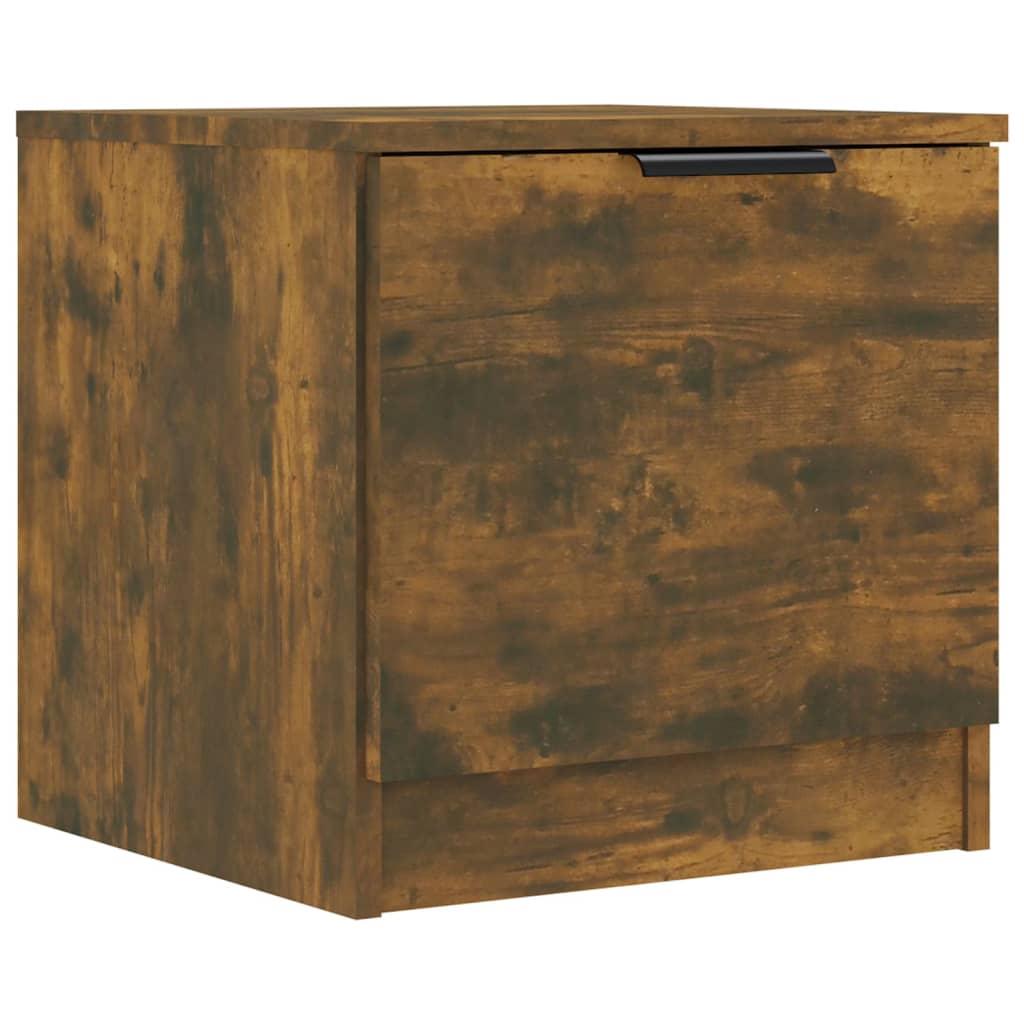 Sengeborde 2 stk Røget eg 40x39x40 cm