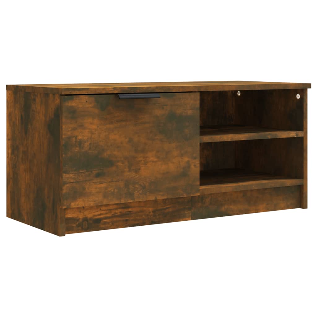 TV-Schränke 2 Stk. Räuchereiche 80x35x36,5 cm Holzwerkstoff