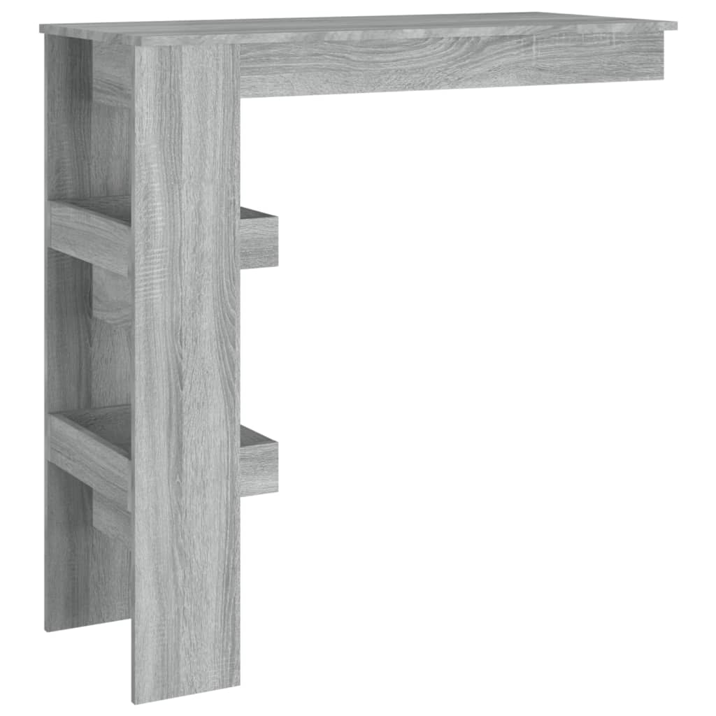 Wall Bar Bord Grå Sonoma 102x45x103,5 cm Træ Materiale
