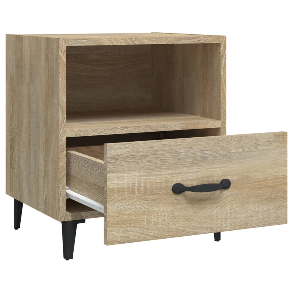 Sengeborde 2 stk Sonoma egetræ materiale