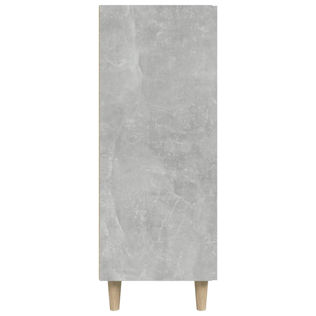 Skænk Beton Grå 69,5x34x90 cm Træ Materiale