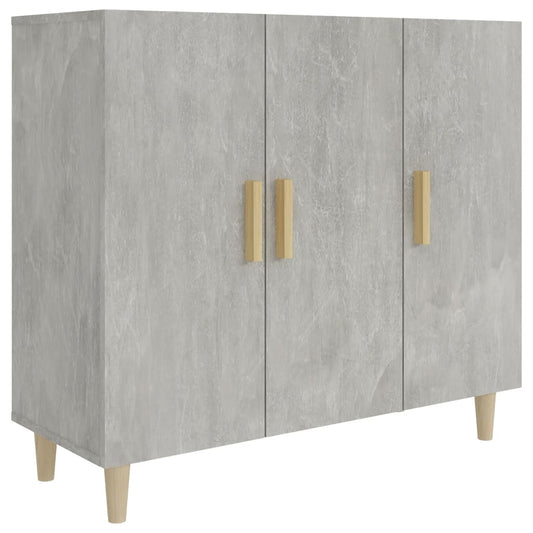 Sideboard Betongrau 90x34x80 cm Holzwerkstoff