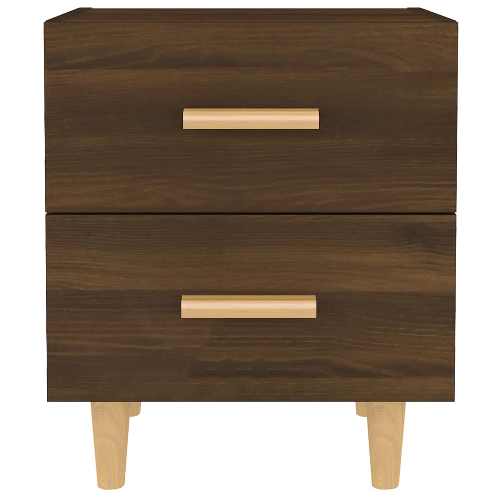 Sengeborde 2 stk Brun eg look 40x35x47,5 cm