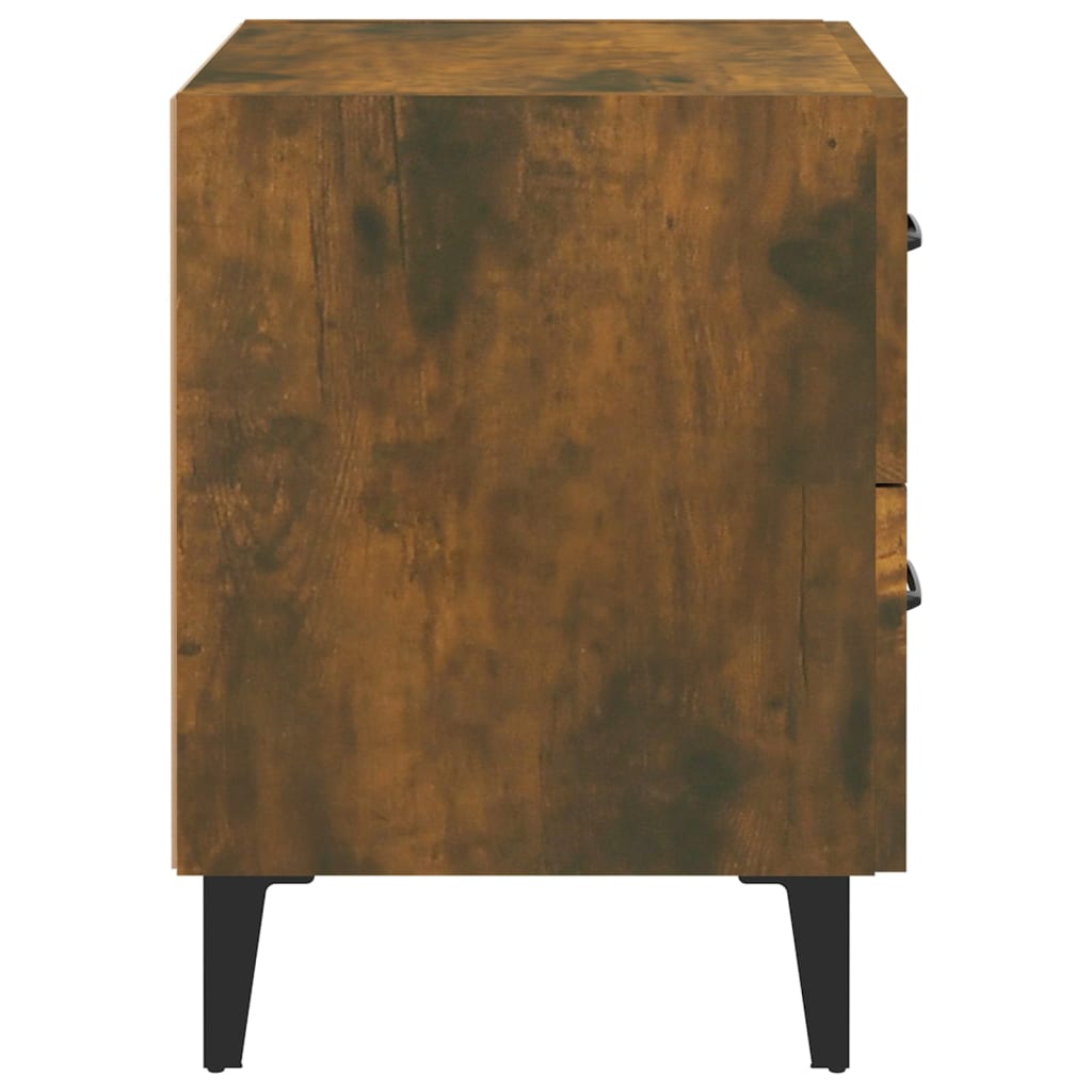 Sengeborde 2 stk Røget eg 40x35x47,5 cm