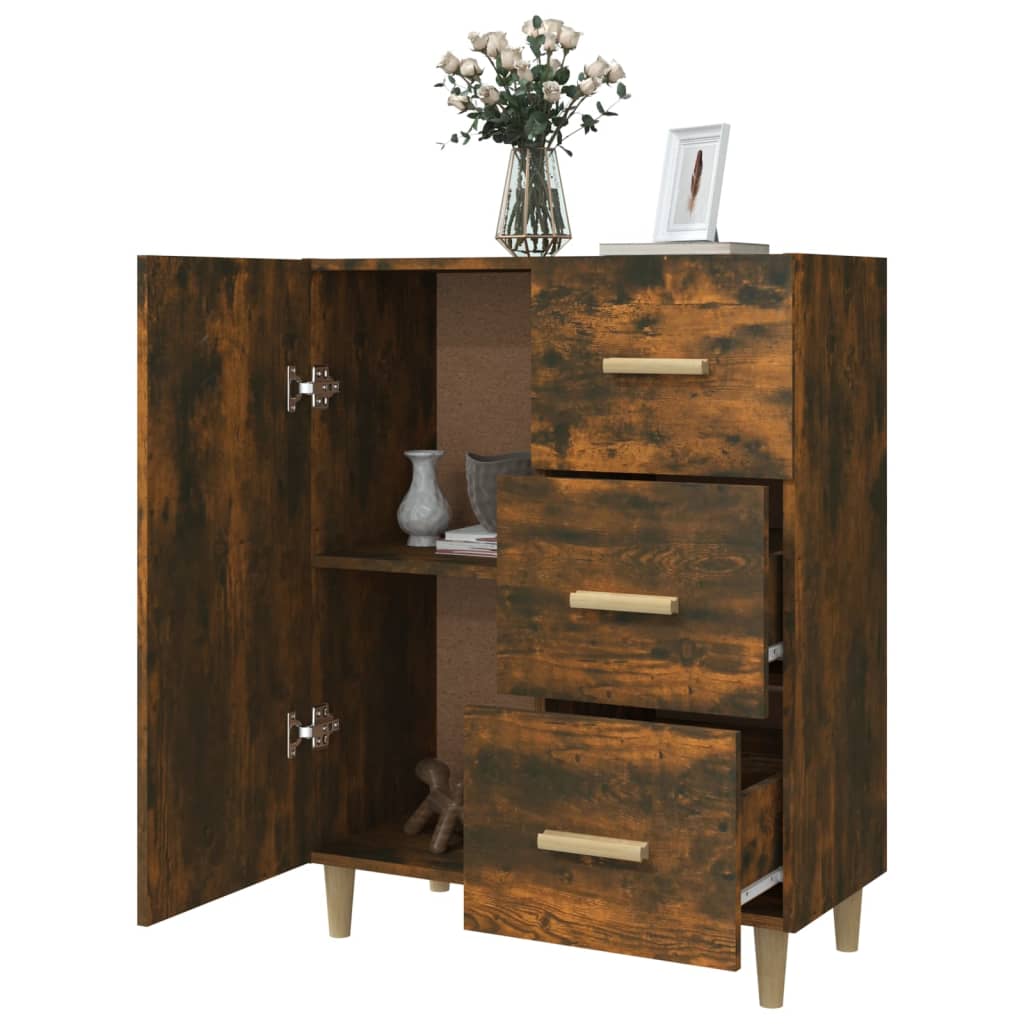 Skænk røget eg 69,5x34x90 cm træmateriale