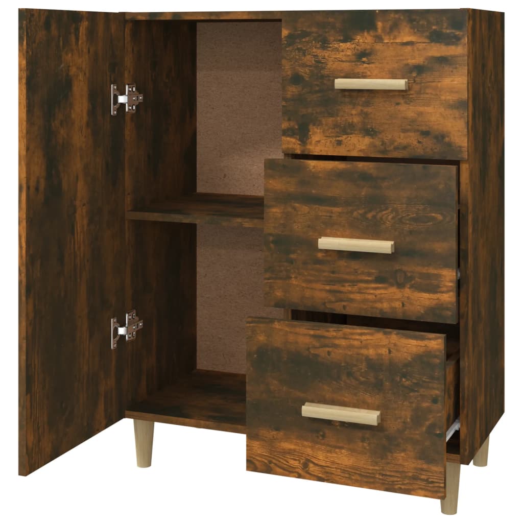 Skænk røget eg 69,5x34x90 cm træmateriale