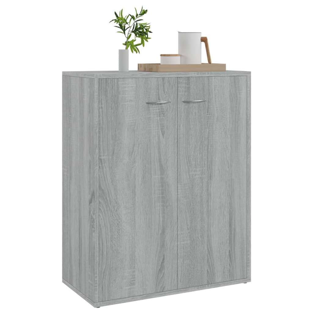 Skænk Grå Sonoma 60x30x75 cm Træmateriale