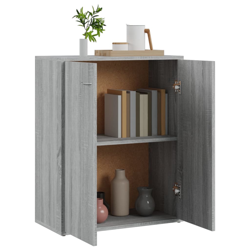 Skænk Grå Sonoma 60x30x75 cm Træmateriale