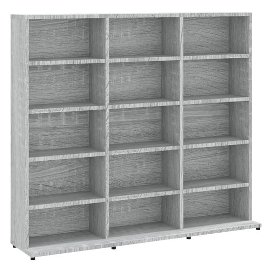 CD-Regal Grau Sonoma 100x23x89,5 cm Holzwerkstoff