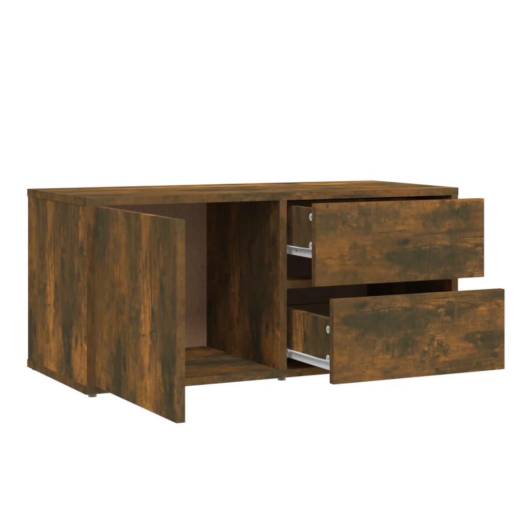 TV-møbel røget eg 80x34x36 cm træmateriale