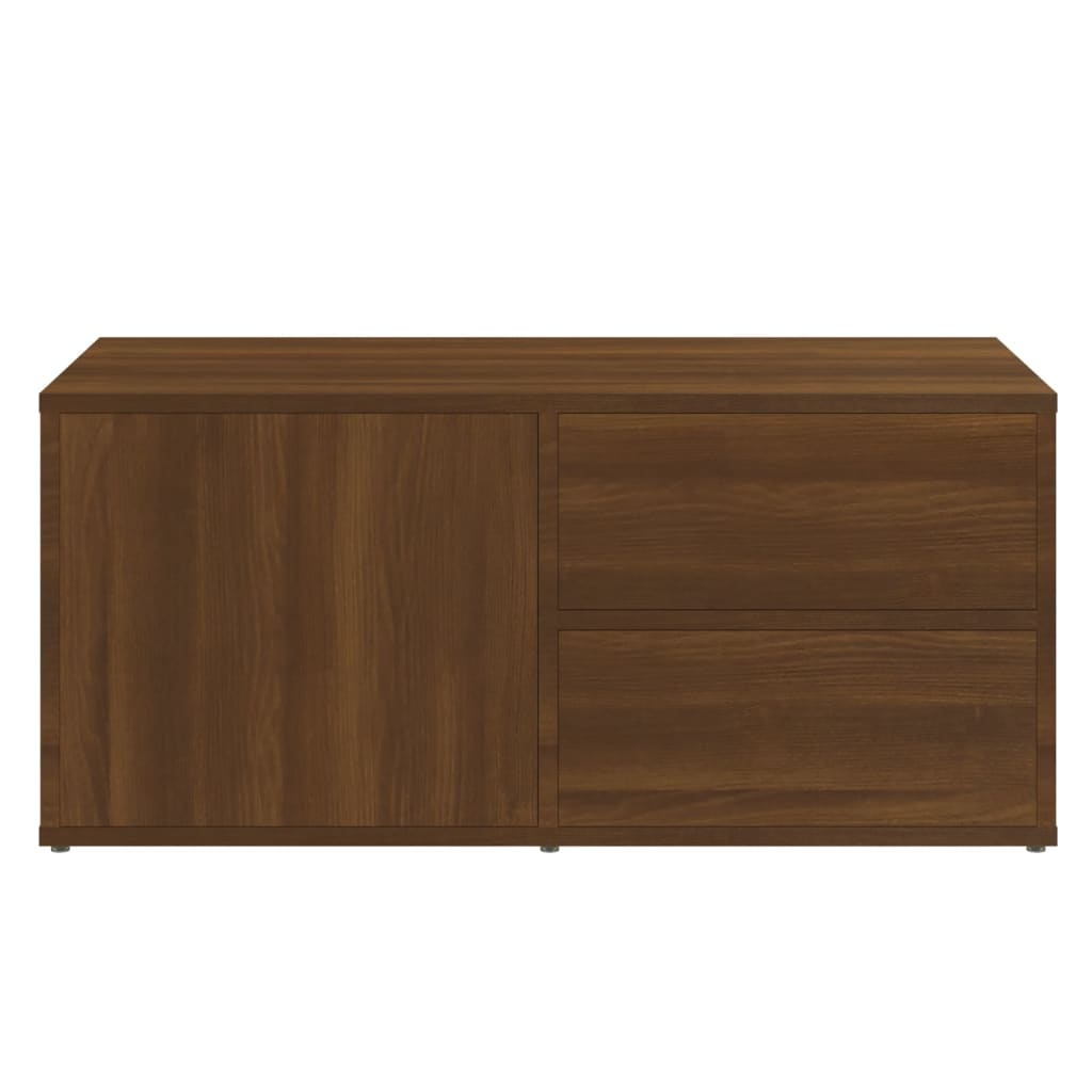 TV-skab Brun Eg Look 80x34x36 cm Træ Materiale