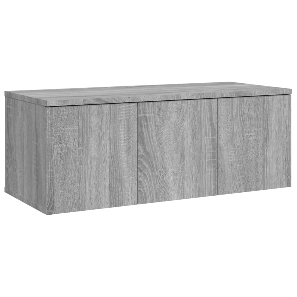 TV-skab Grå Sonoma 80x34x30 cm Træ Materiale