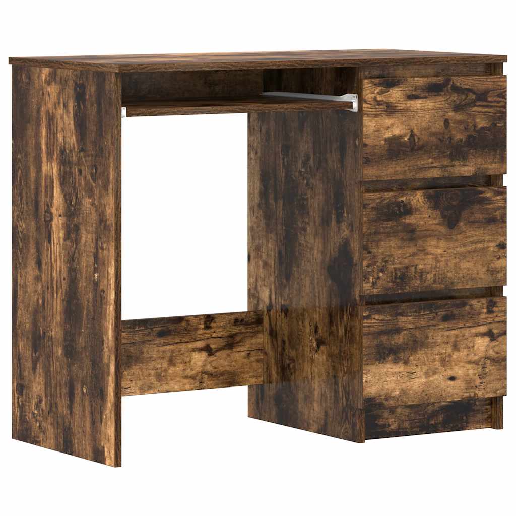 Schreibtisch Räuchereiche 90x45x76 cm Holzwerkstoff