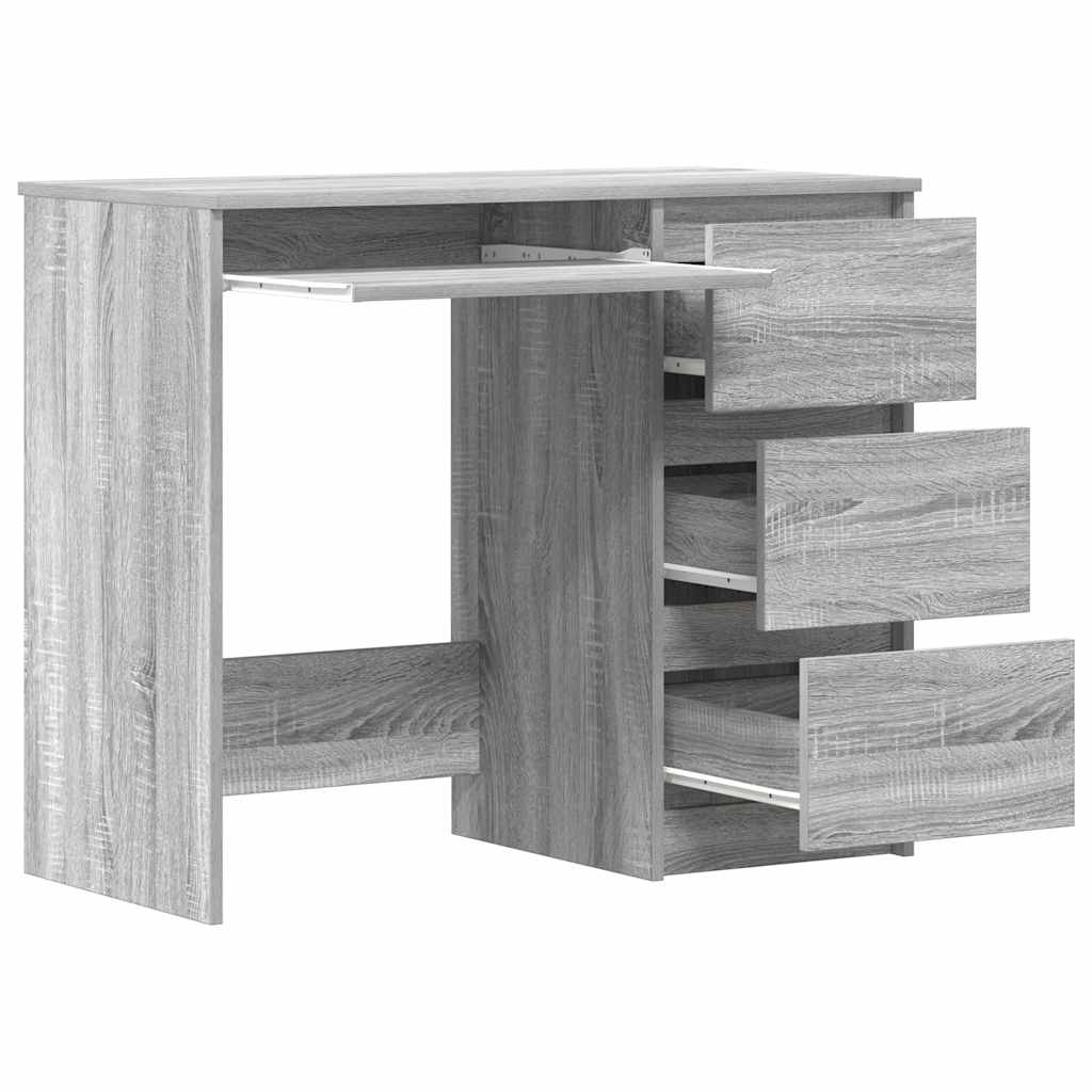 Schreibtisch Grau Sonoma 90x45x76 cm Holzwerkstoff