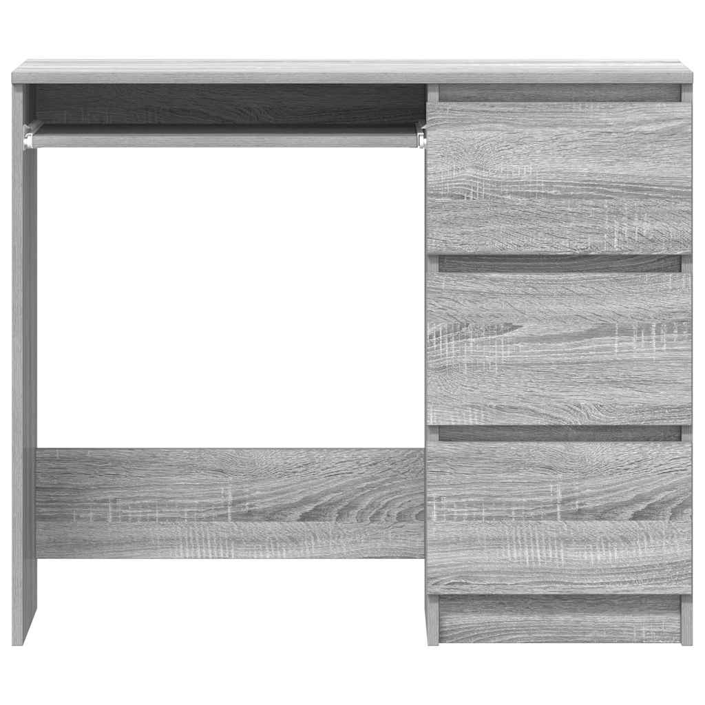 Schreibtisch Grau Sonoma 90x45x76 cm Holzwerkstoff