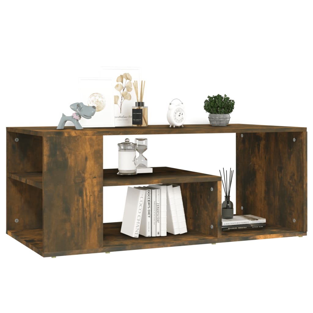 Sofabord røget eg 100x50x40 cm træmateriale
