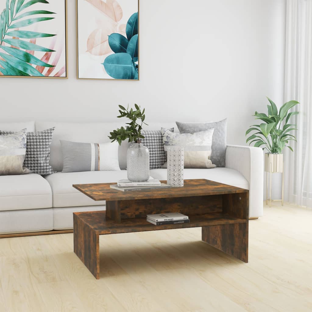 Sofabord røget eg 90x60x42,5 cm træmateriale