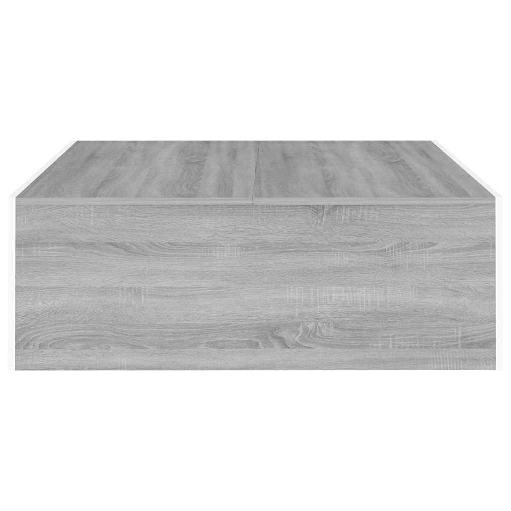Sofabord Grå Sonoma 100x100x35 cm Træmateriale
