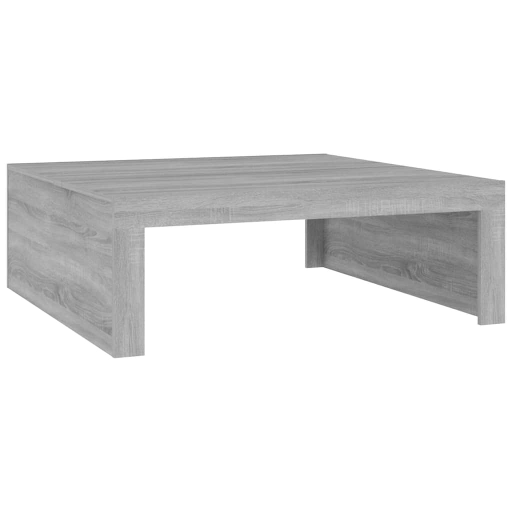Sofabord Grå Sonoma 100x100x35 cm Træmateriale