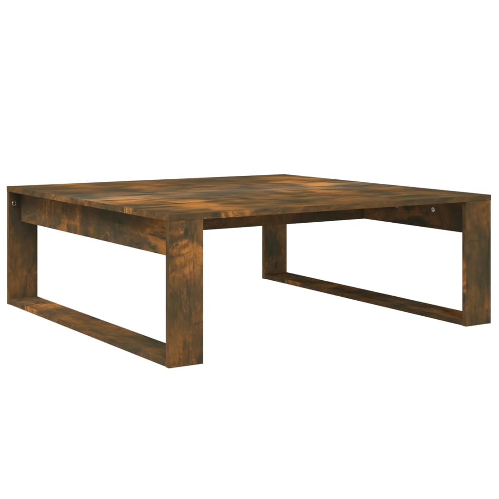 Sofabord røget eg 100x100x35 cm træmateriale