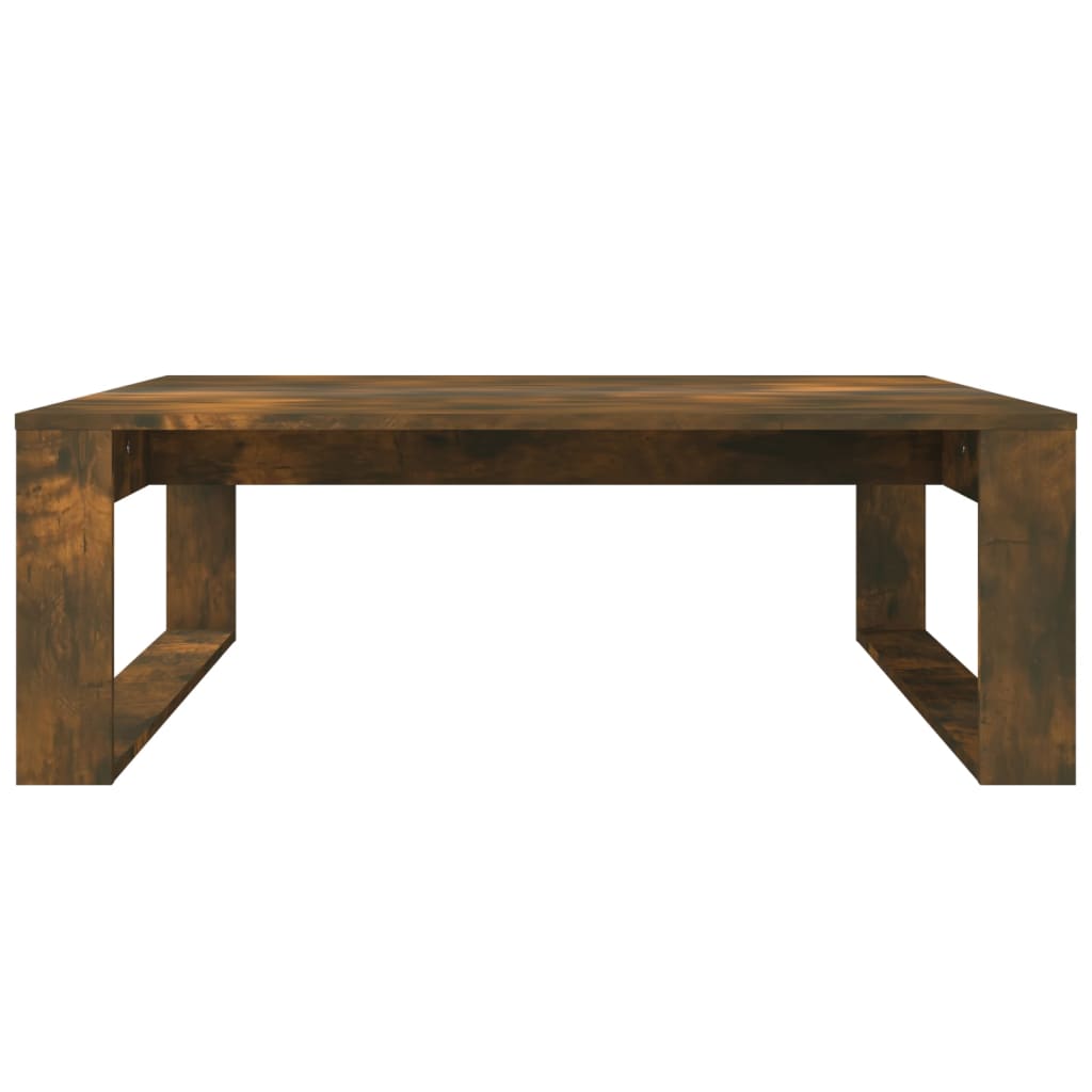 Sofabord røget eg 100x100x35 cm træmateriale