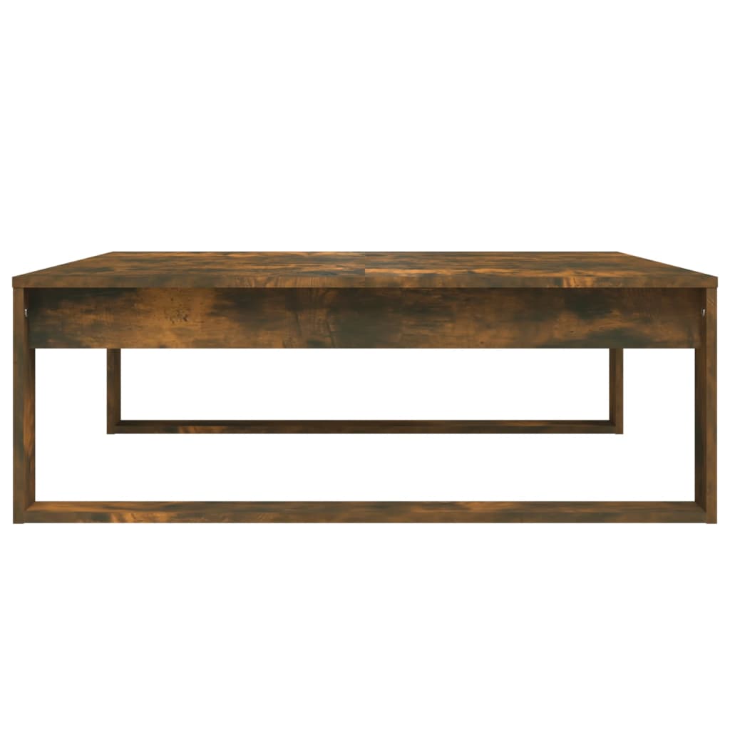 Sofabord røget eg 100x100x35 cm træmateriale