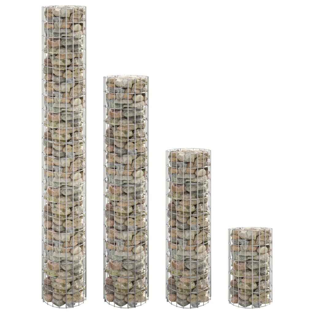 Gabion højbede 4 stk rund Ø30x50/100/150/200 cm