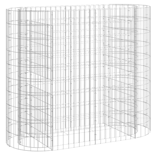 Gabionen-Hochbeet Verzinktes Eisen 120x50x100 cm