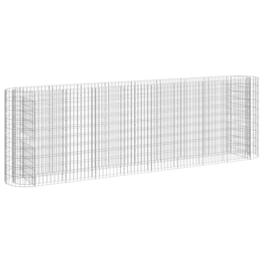 Gabionen-Hochbeet Verzinktes Eisen 330x50x100 cm