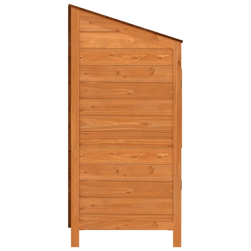Redskabsskur Brun 55x52x112 cm Massivt grantræ