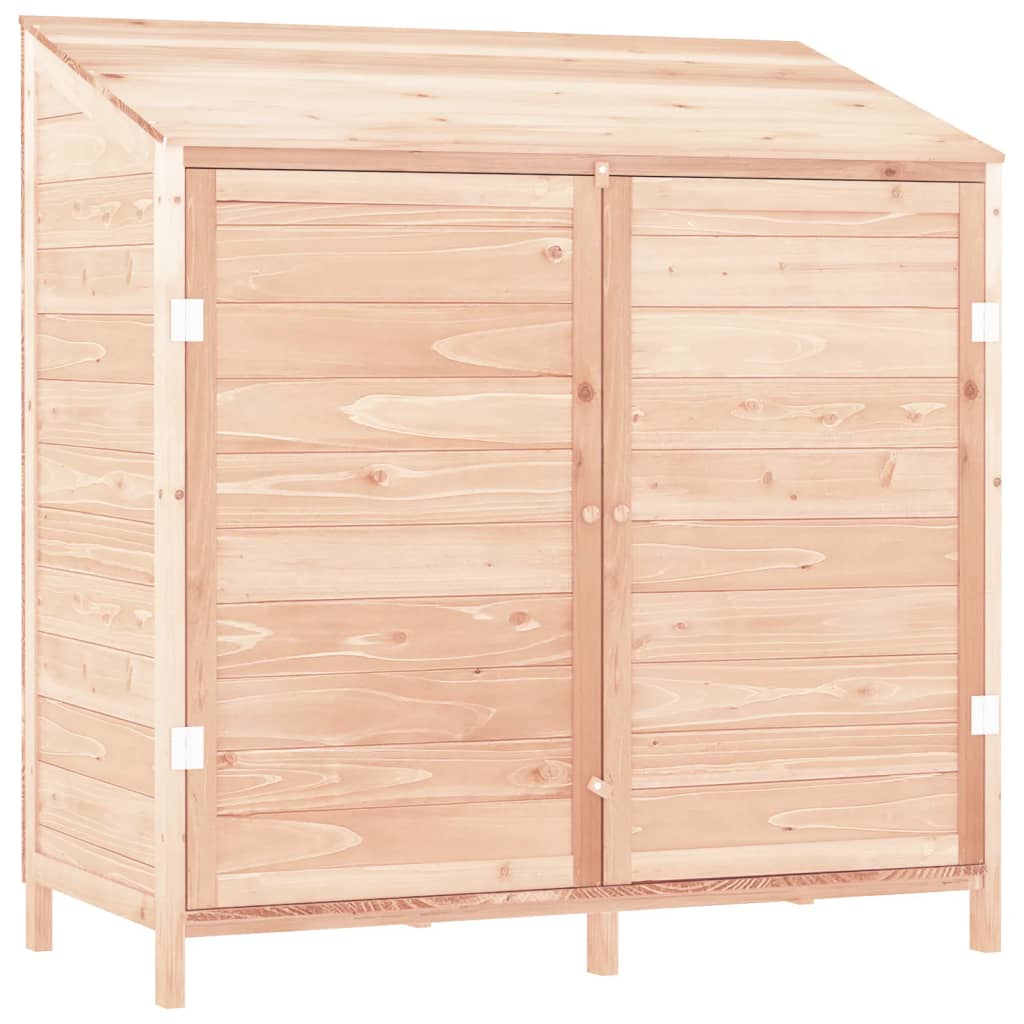 redskabsskur 102x52x112 cm massiv grantræ