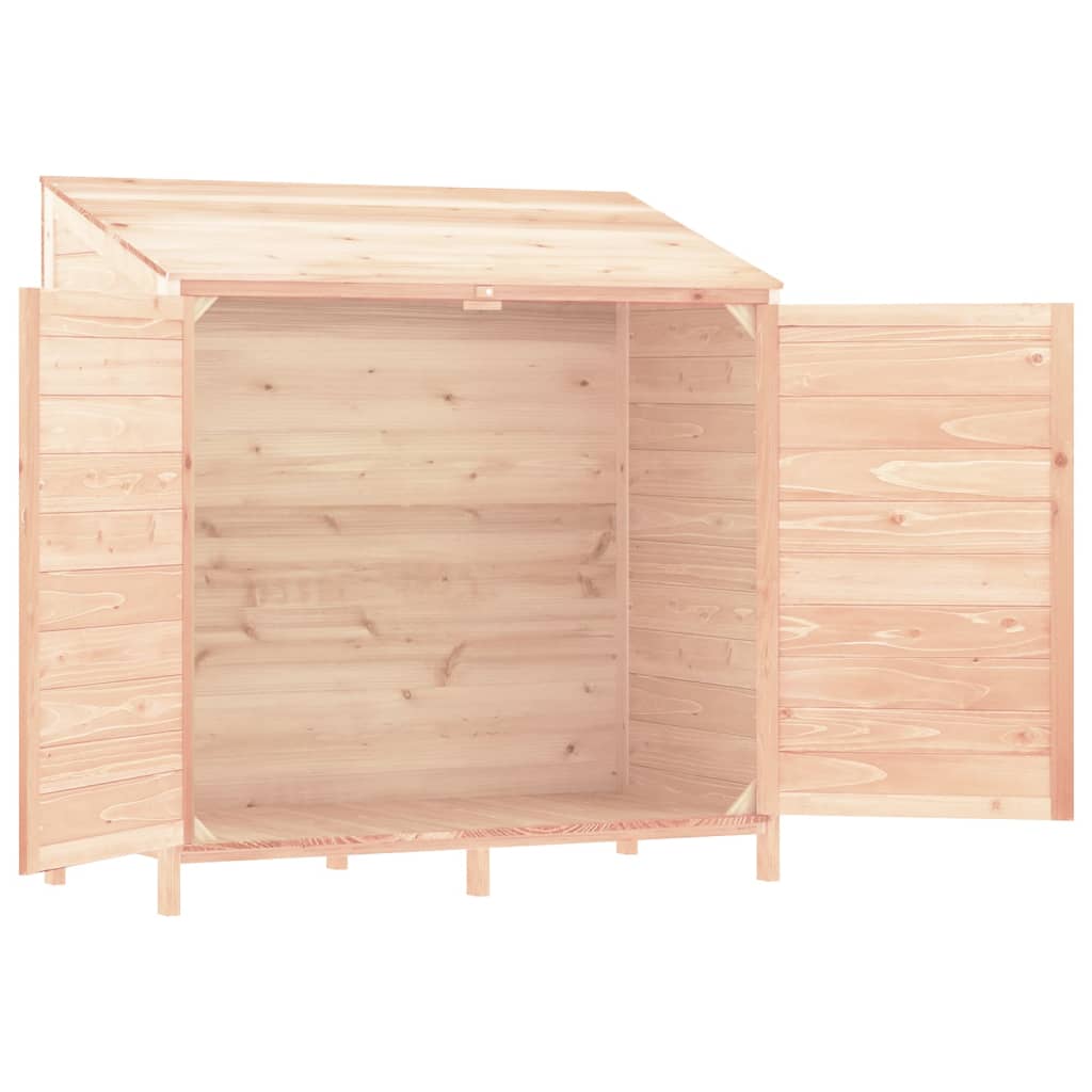 redskabsskur 102x52x112 cm massiv grantræ
