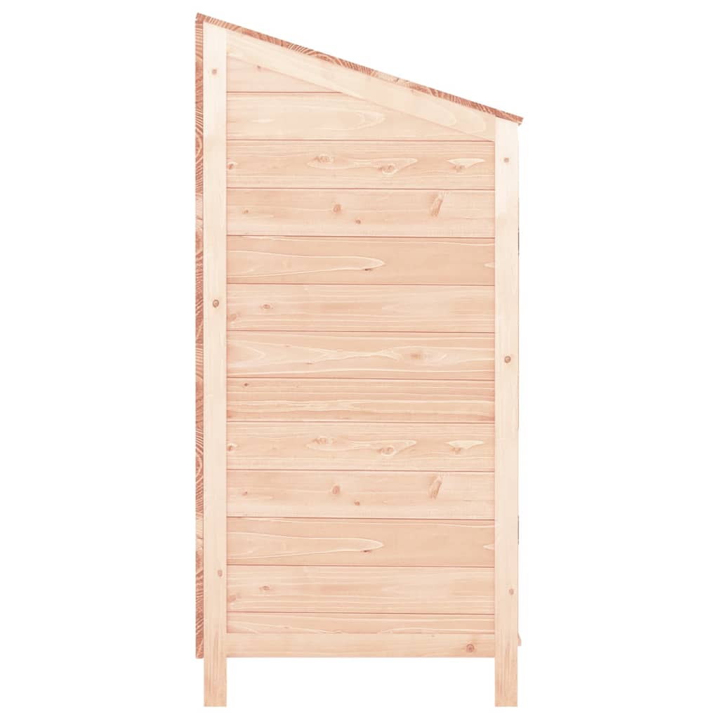 redskabsskur 102x52x112 cm massiv grantræ
