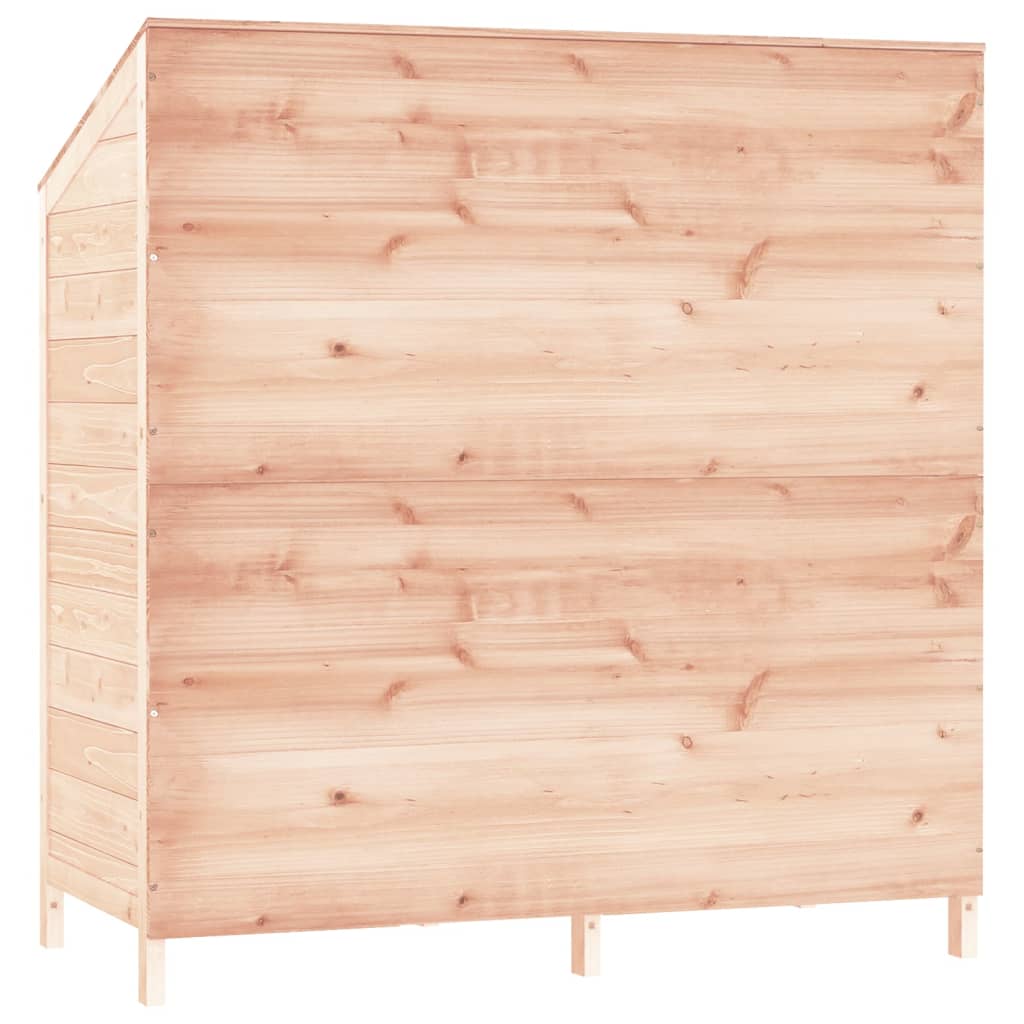 redskabsskur 102x52x112 cm massiv grantræ