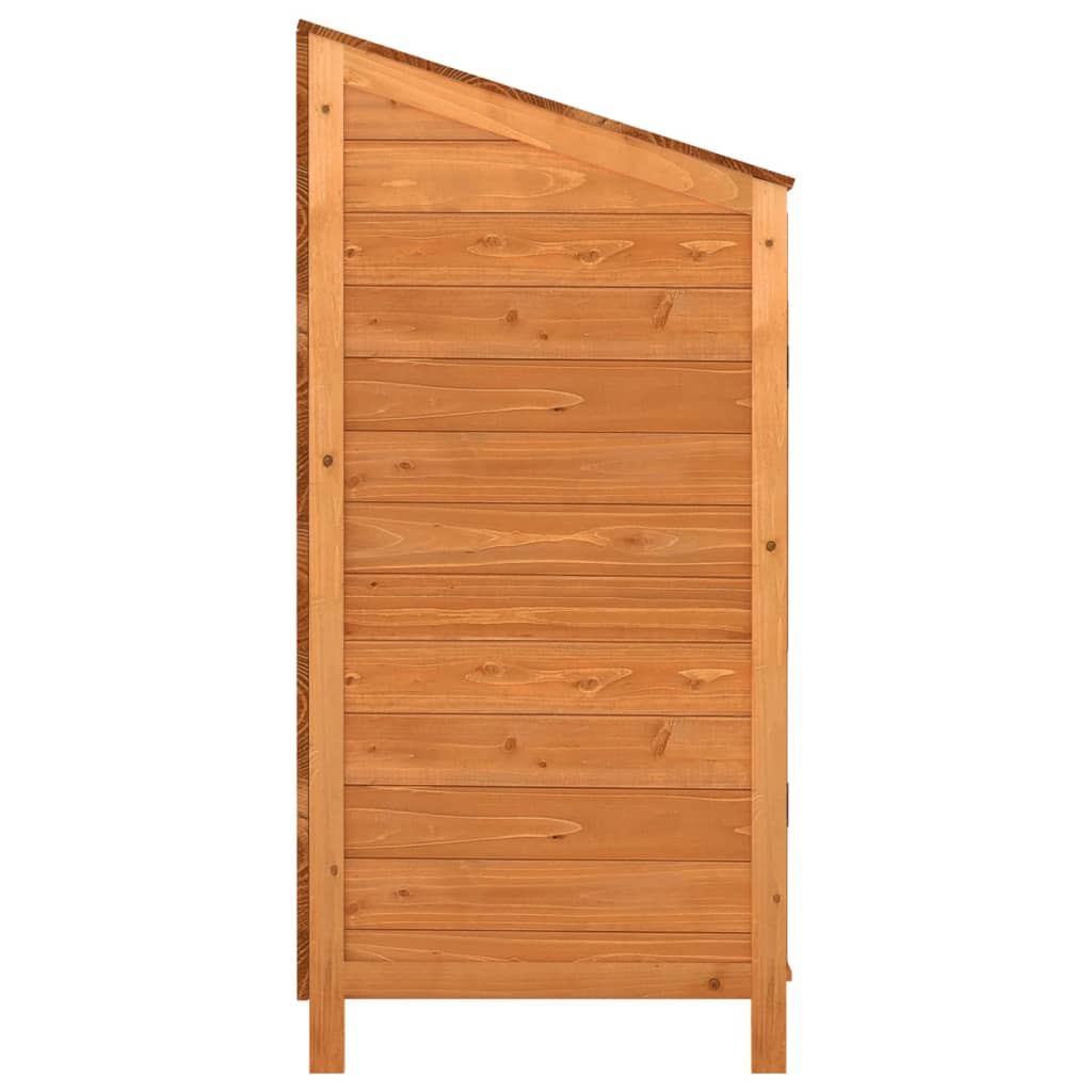 Redskabsskur Brun 102x52x112 cm Massivt grantræ