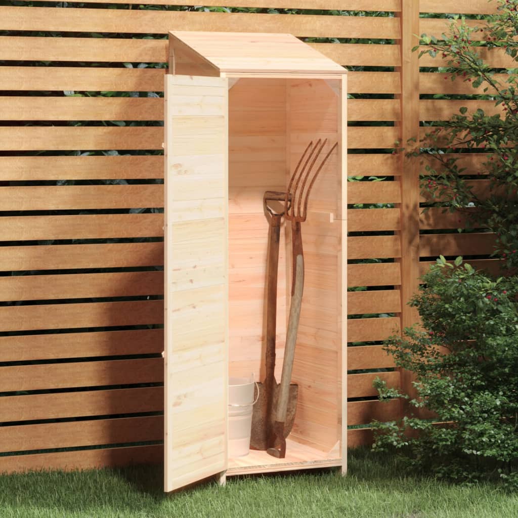 Redskabsskur 55x52x174,5 cm massiv grantræ