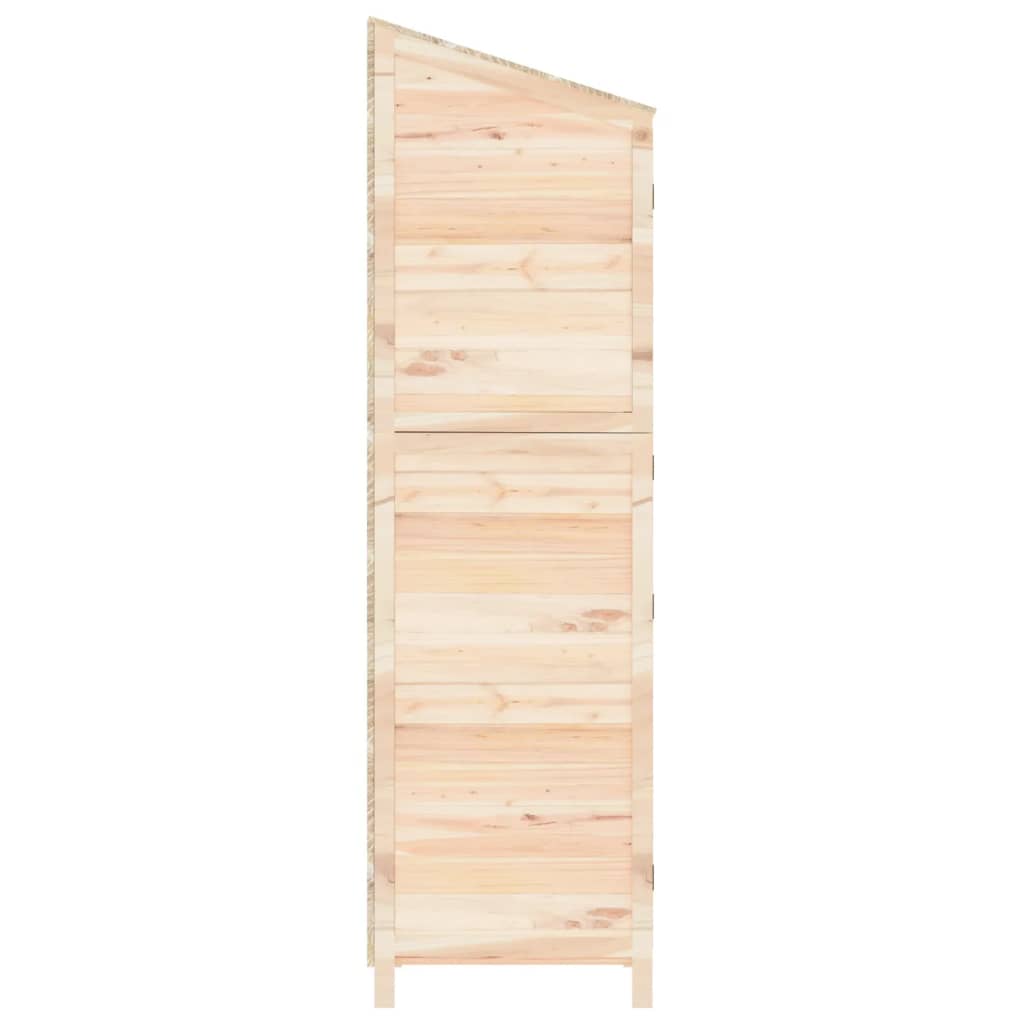 Redskabsskur 55x52x174,5 cm massiv grantræ